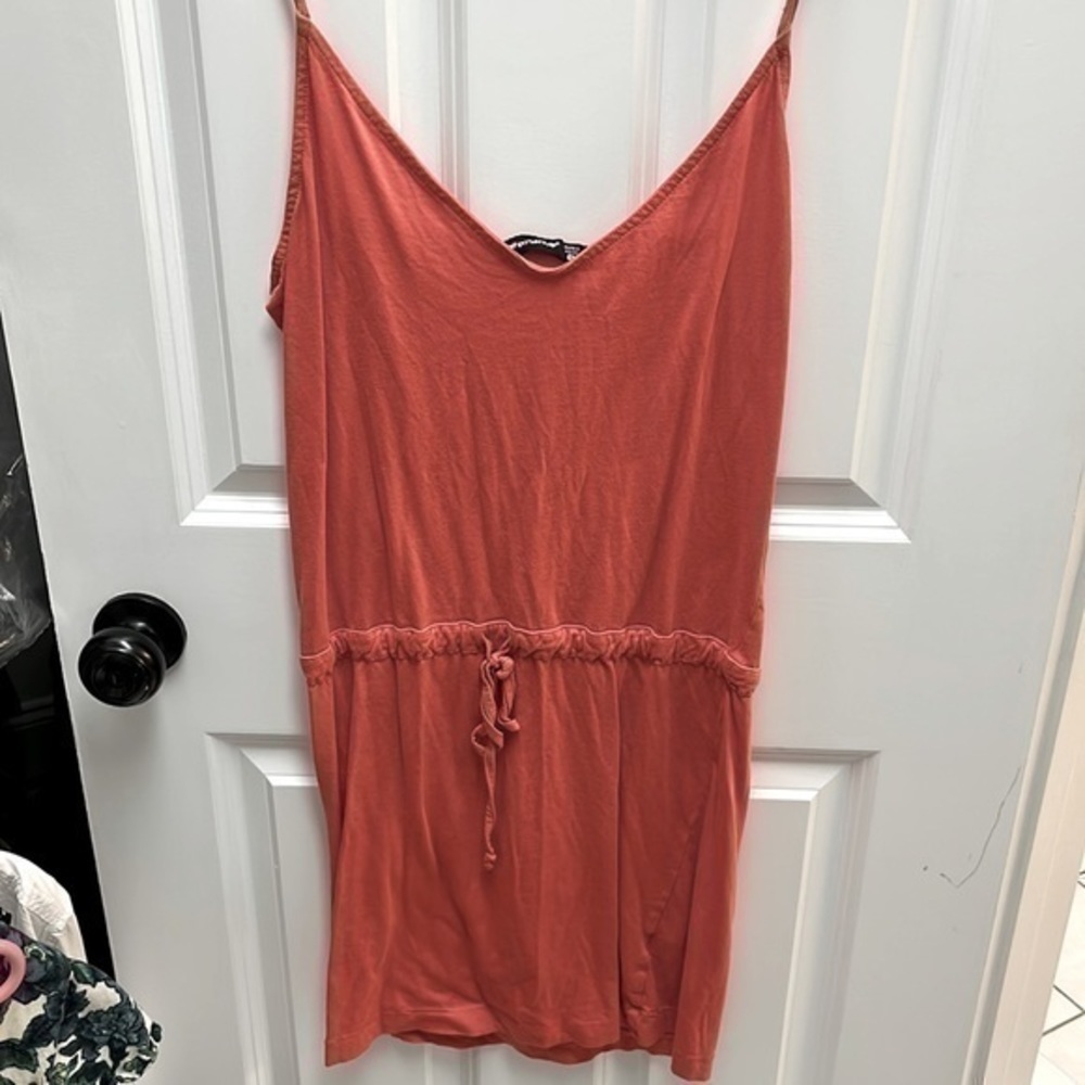 Alternative Red Spaghetti Strap Drawstring Dress - image 3